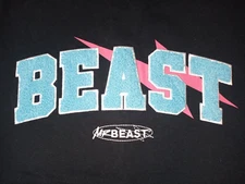 VINTAGE MR BEAST SHIRT. .SIZE MEDIUM..22.5 PITS