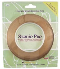 Studio Pro 1/4" 1Mil x36 Yds.Copper Foil Tape for Glass