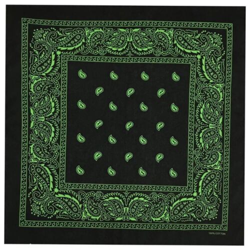 Bandana Paisley alla moda donna uomo sport all'aperto foulard fazzoletto da ballo - Foto 12 di 14