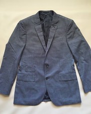 358 JCrew Ludlow Suit Jacket Italian Tickweave Wool Cotton Blackstone C4662 40R