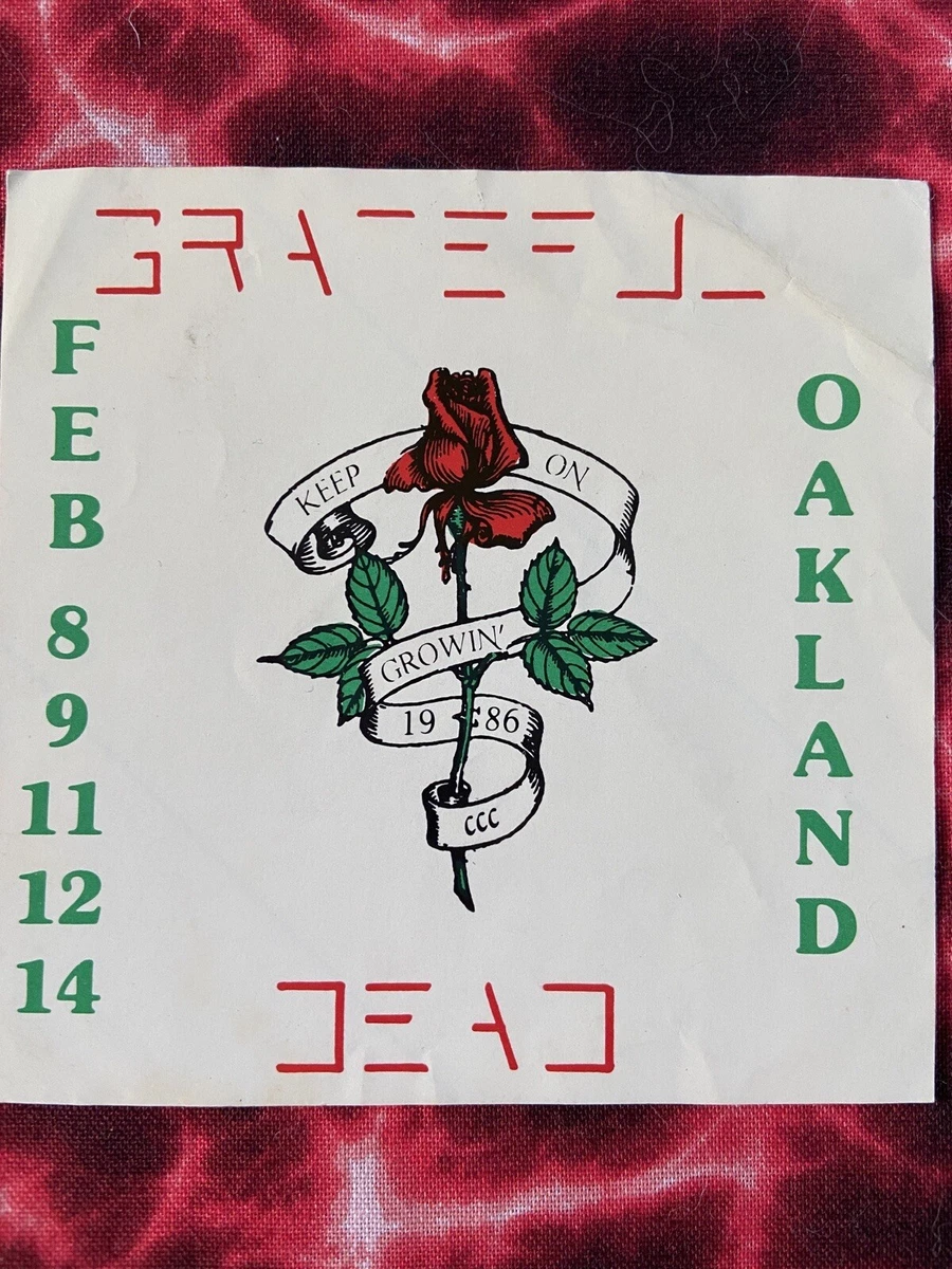 Grateful Dead Mikel sticker 1986 Oakland | eBay