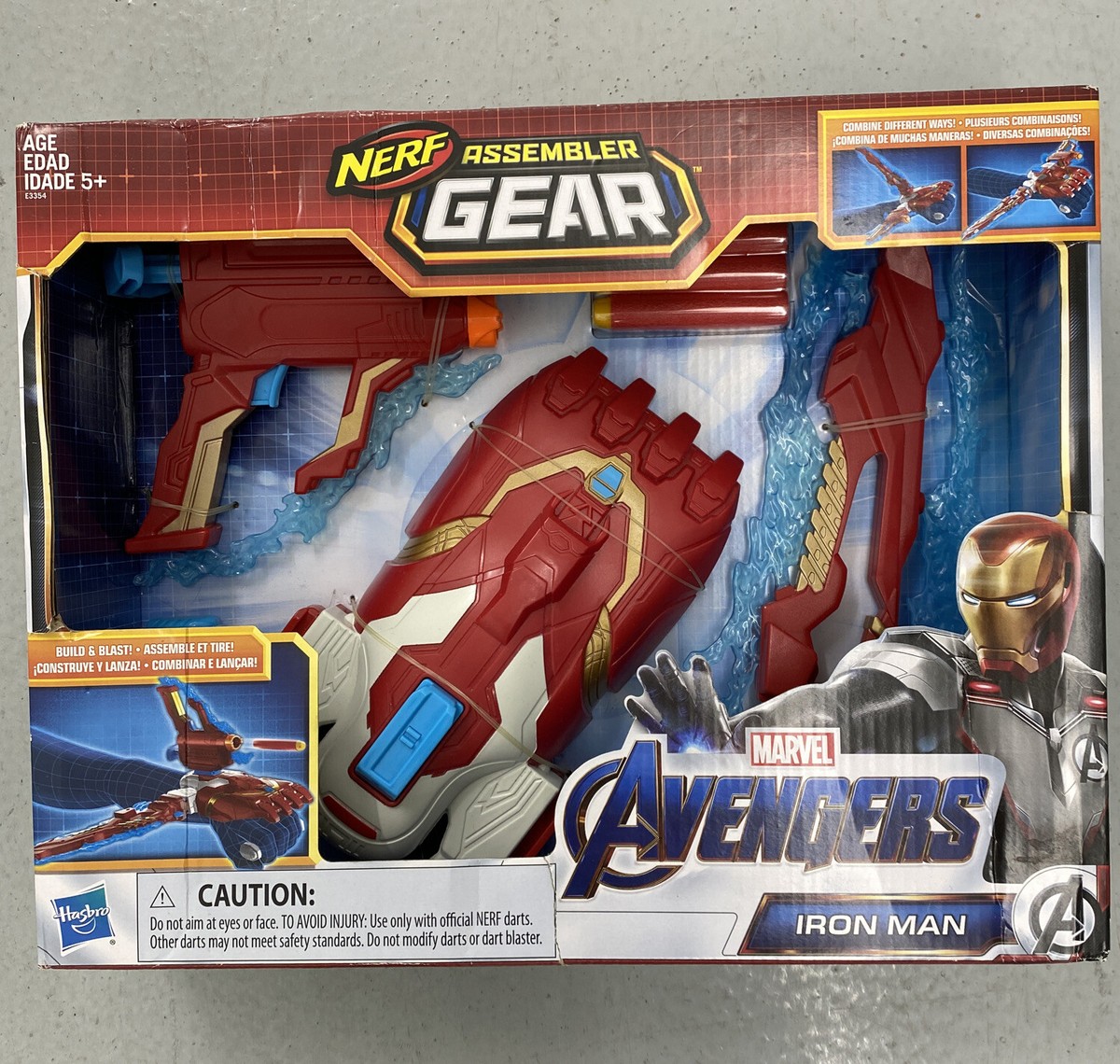 BRAND NEW MARVEL Avengers Endgame NERF Iron Man Assembler Gear