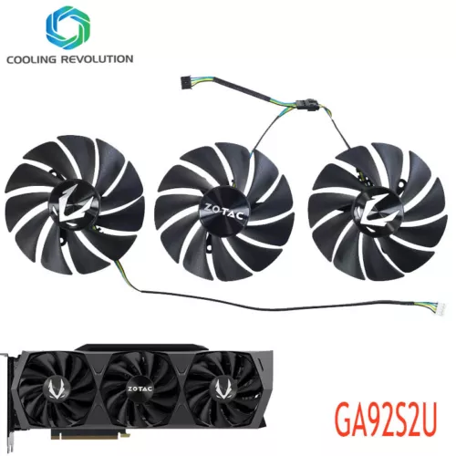 GA92S2U Cooling Fan For ZOTAC RTX 3070 Ti 3080 3090 Trinity OC Graphic Video