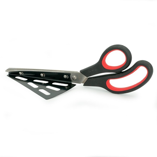 Pizzaschere Edelstahlklinge Pizzaschneider Pizza Cutter Schere Pizza Flamkuchen-image