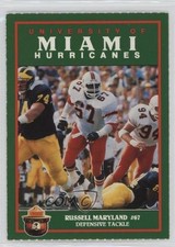 1990 Smokey Miami Hurricanes Russell Maryland 0q3