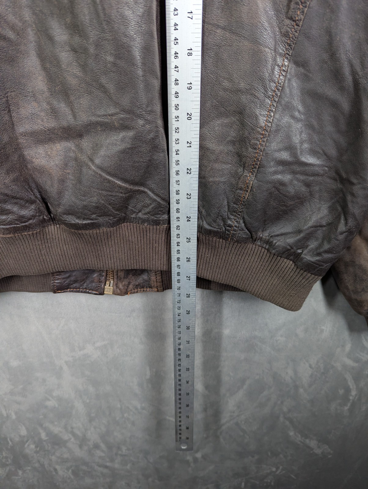 Otago Rugby Leather Flying Aviator Jacket XL Soft Distressed Vintage Condition image 9
