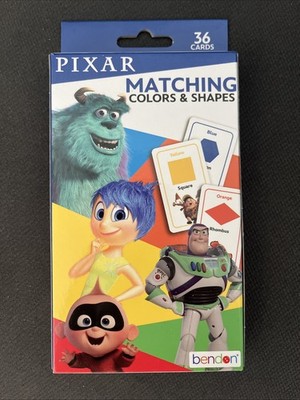 Disney PIXAR Memory Match Game Learning Cards TOY STORY WALL-E MONSTERS, INC.