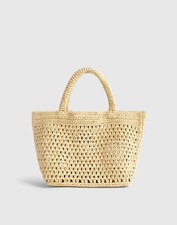Madewell The Woven Mini Tote Genuine Leather Women's Handbag