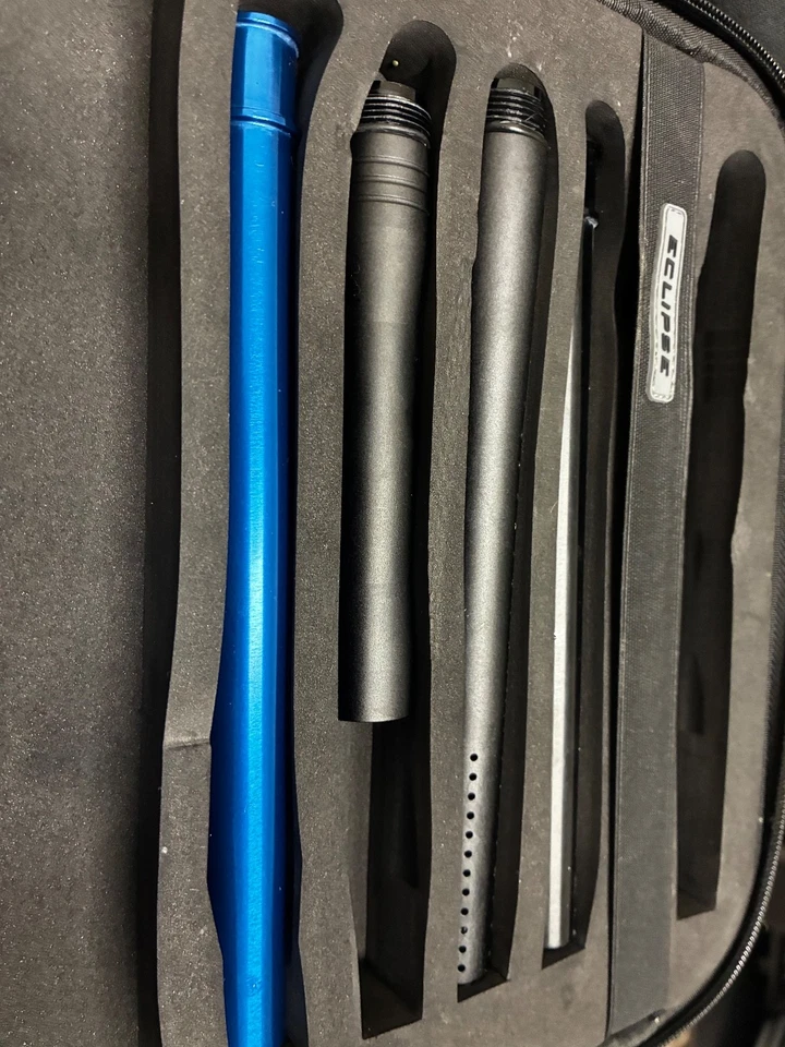 Marcador de paintball Black Planet Eclipse 180R con estuche y tanque HPA ligero Foto 2 de 4