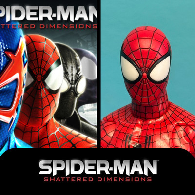 HEAD ONLY Marvel Legends Spider Man Shattered Dimensions Game Custom Maximum