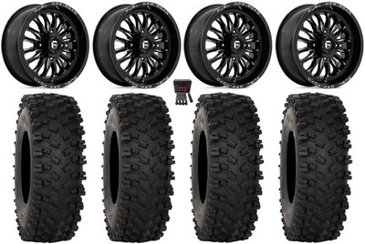 Fuel ARC 18'' Wheels Black 35'' ATX470 Tires Honda Pioneer 1000 / Talon