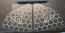 Waben Sticker Cupra Ateca schwarz matt Seiten...