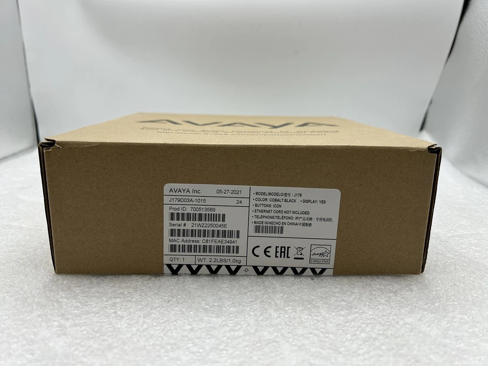 NOVO TELEFONE VOIP AVAYA J179 LACRADO DE FÁBRICA 8 linhas GLOBAL (700513569) FRETE GRÁTIS - Imagem 3 de 4