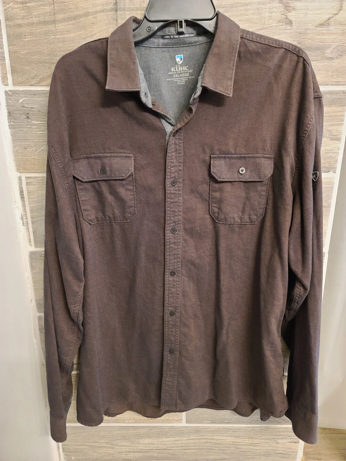 Kuhl Descendr Flannel Shirt Mens XXL Button Up Long Sleeve Outdoor Hiking