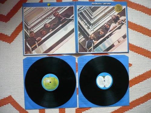 The Beatles 1967-1970 Double Vinyl Blue Album UK 1973 Apple 2/3/2/1 Matrix  2 LP