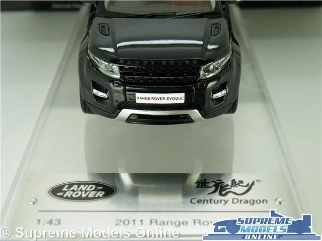 RANGE ROVER EVOQUE MODEL CAR SANTORINI BLACK 1:43 SCALE CENTURY DRAGON DEALER K8 - Image 4 of 4