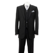 Men's 3 Piece Luxurious Slim Fit Fashion Suit With Vest Pants 2 Button