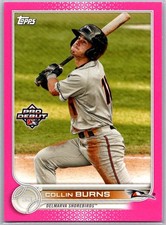 2022 Topps Pro Debut Fuchsia /199 Collin Burns #PD-199