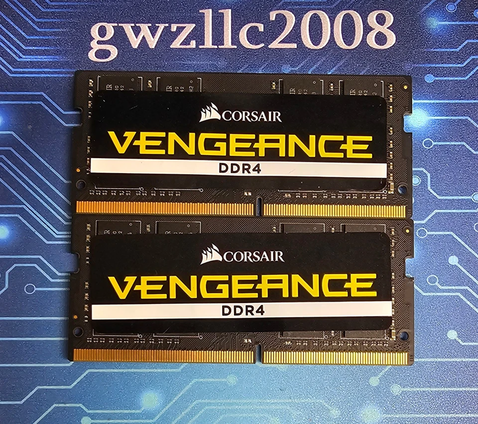 32GB (2x16GB) PC4-25600 DDR4-3200MHz 2Rx8 Non-ECC Corsair CMSX32GX4M2A2400C16 - Image 2 of 2