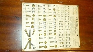 plaque publicitaire G.daudé oeillet metallique bouton pression rivet 1914