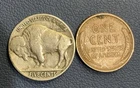 U.S Coin Collection - 1935 Year Set - 1935 P Buffalo Nickel + 1935 P Wheat Penny