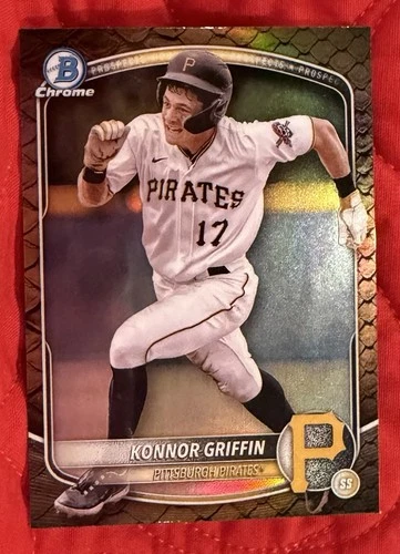 2025 Bowman - Chrome Prospects Konnor Griffin #BCP-86 Reptilian Refractor (RC)