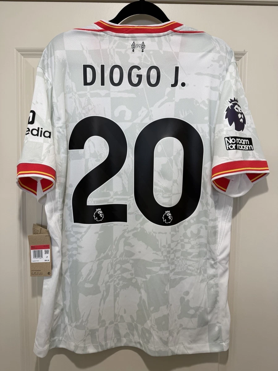 Diogo Jota #20 Mens LARGE NIKE Liverpool FC Away STADIUM Jersey | eBay