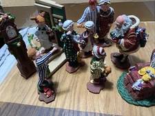Vintage Department 56 Lot Christmas Village Figures All Through The House Family