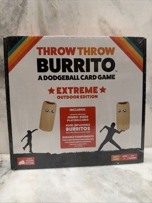 Throw Throw Burrito A Dodgeball Card Game Extreme Outdoor 2021 Edition NEW