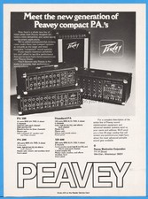 1978 Peavey Sound Systems Compact PA Meridian MS Electronics Print Ad