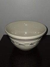 Longaberger Pottery Medium Mixing Bowl – Blue Woven Traditions – 8” – USA Made