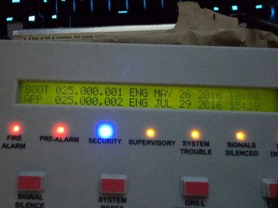 Notifier NFS-320 v25 w/ KAPS-24 Power Supply & KDM-R2 Display