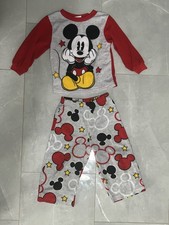 Children's Pajama Set Size 2T Multicolor Mickey Mouse Shirt Pants