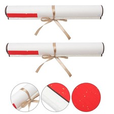 2 Pcs Rotoli Di Calligrafia Appesi Pergamene Carta Scorrimento Vuota