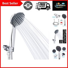 Handheld Shower Head High Pressure 5-Settings with Hose, Chrome