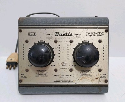 Model Train Dual Controller 12V Duette Hammant Morgan OO HO Vintage 16V AC