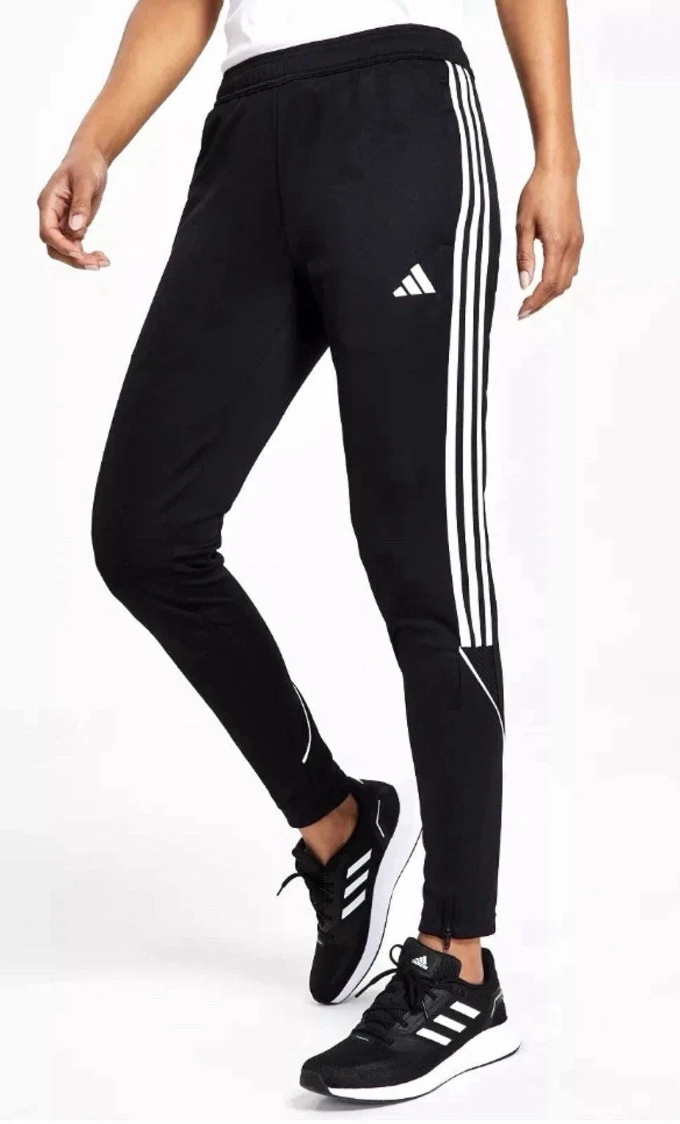 New Adidas Tiro 23 Track Soccer Tapered Training Black Pants HS3540 Women’s S