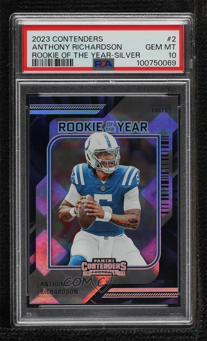 Anthony Richardson Panini Contenders Rookie of the Year Contenders #2 Silver