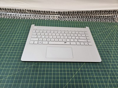 Genuine HP Notebook 14-dq Palmrest TouchPad Keyboard EA0PA003010 #b261