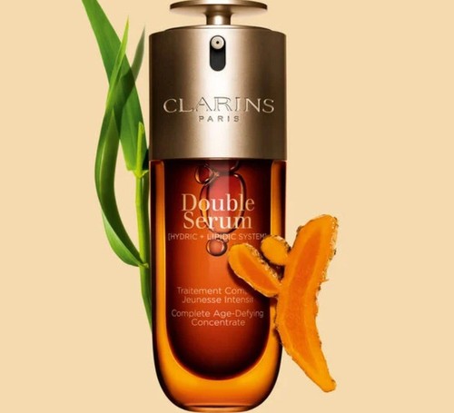 Clarins Double Serum - 1.6oz. Anti-Aging, Anti-Wrinkle NIB
