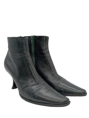 JIL SANDER Reißverschluss-Stiefeletten Damen Stiefeletten Gr. DE 38 schwarz