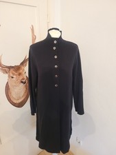 Sarah Pacini Designer Lange Strickjacke Strickmantel Cardigan Schwarz M 38/40