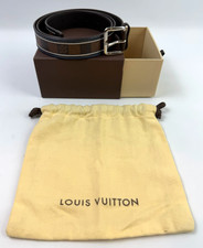Louis Vuitton Damier Ebene Belt Men's Size 100/40 M9769 w/ Dust Bag Box RARE