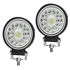 4 Inch Round Led Pod - 99W Led Tractor Lights, 15000LM 6500k IP67 2PCS 99W