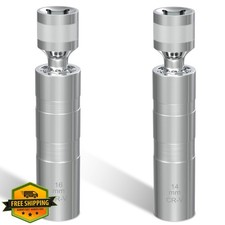 14mm 16mm Spark Plug Socket Set Thin Wall 3/8 Drive Magnetic 12 Point