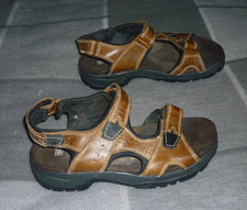 M&S Light Tan Brown Leather Walking Sandals, UK Size 7
