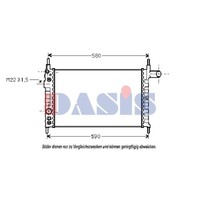 WasserküHler MotorküHler FüR Opel Kadett E CC 33_ 34_ 43_ 44_