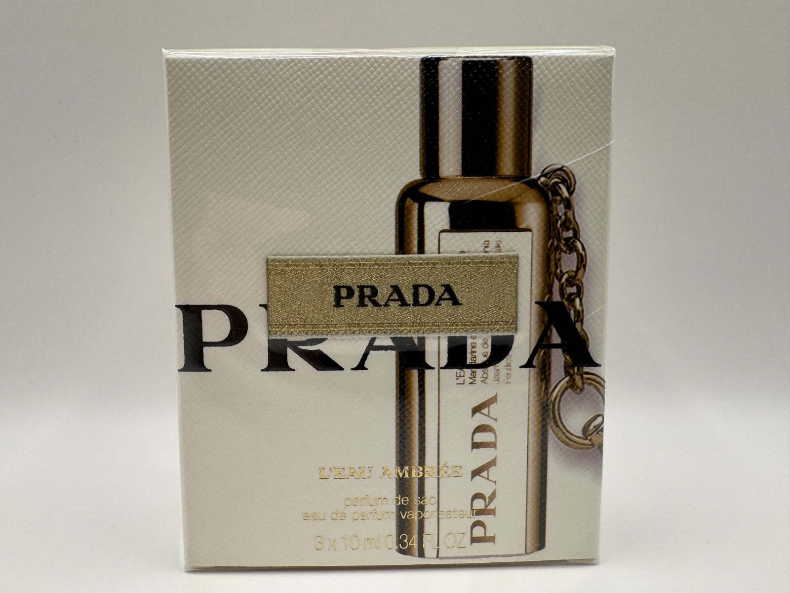 Prada L'eau Ambree 3x 10ml EDP Purse Spray (Brand New In Box, Sealed)