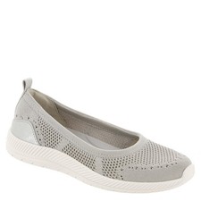 Easy Spirit Glitz Women's Slip On, 12 C/D US, Light Grey-Silver-Taupe