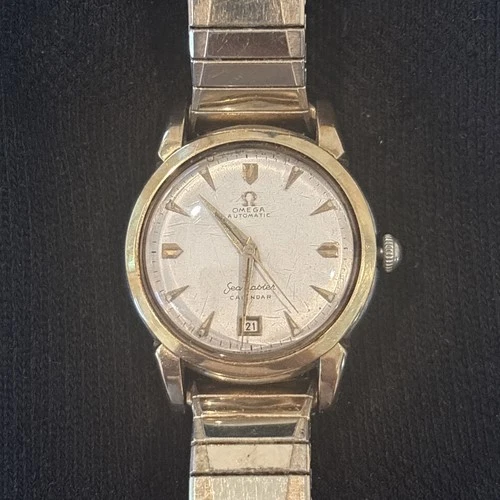 Vintage Omega Seamaster Calendar Automatic Watch – Runs – Gold Tone – 1950s